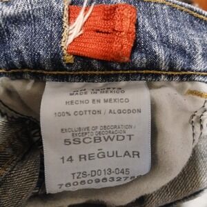 Wrangler Kid Jeans Size 14, Red Pull‎ Tabs Inside Waist